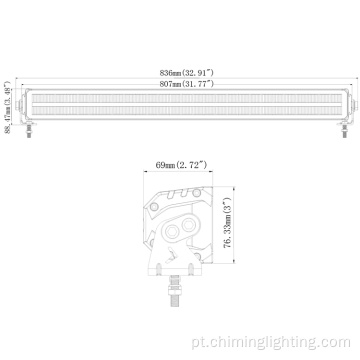 Alta qualidade de 12 &quot;22&quot; 32 &quot;42 polegadas LEITOS LED BARS LUZES COMBOLA BARRA LINHA LED LED